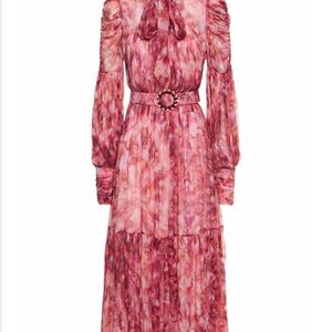 ZIMMERMANN Kaleidoscope Tie-neck Long Dress Size 0